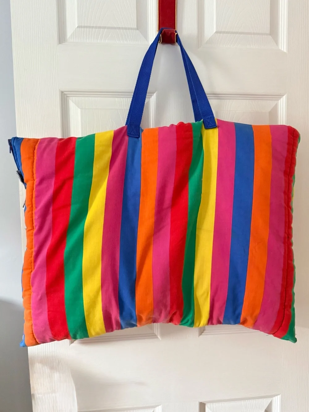 Vintage Coleman Rainbow Fiesta Tote/Blanket